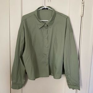 NWT SHEIN cropped button up- Size 3X